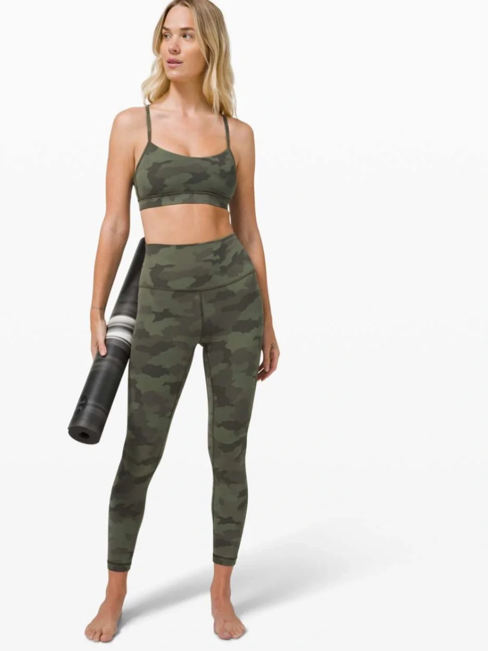Brand new - tags removed - lululemon align size 4 heritage 365 camo green twill